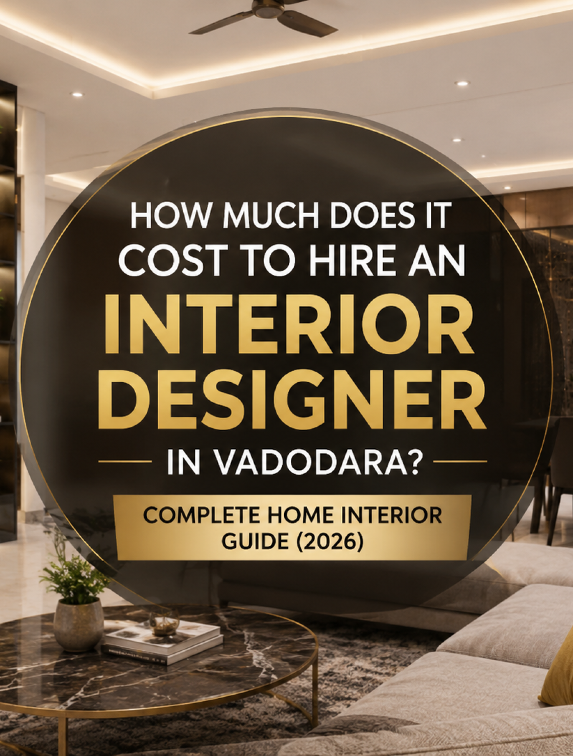 how much cose for interior designer in Vadodara