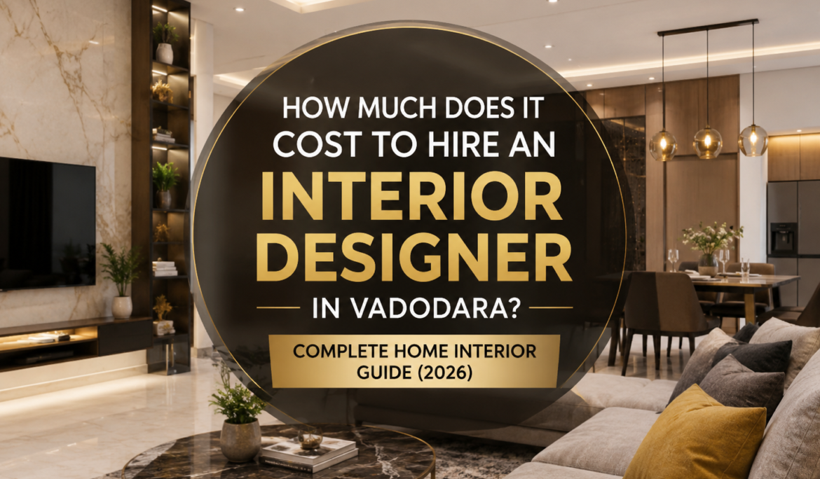 how much cose for interior designer in Vadodara