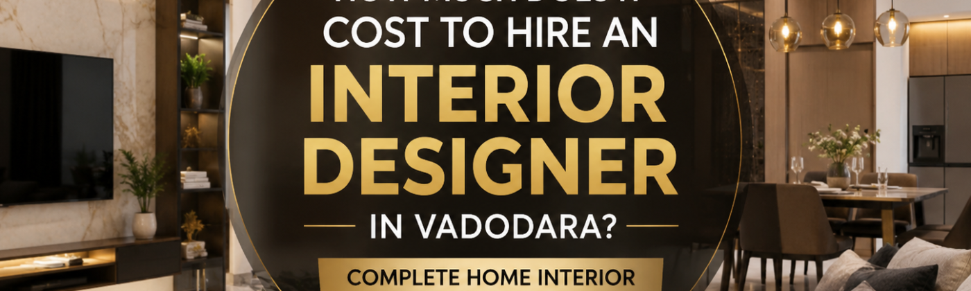 how much cose for interior designer in Vadodara